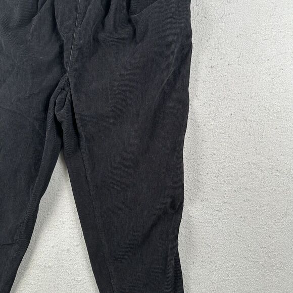 Free‎ People Overalls Women’s Small Black Corduroy Pleated Pockets Tie Strap - Picture 4 of 16